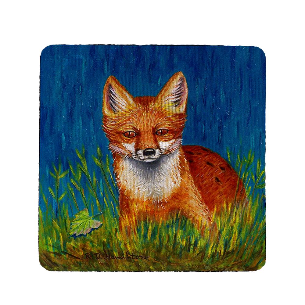 Red Fox Coaster Set of 4. Picture 1