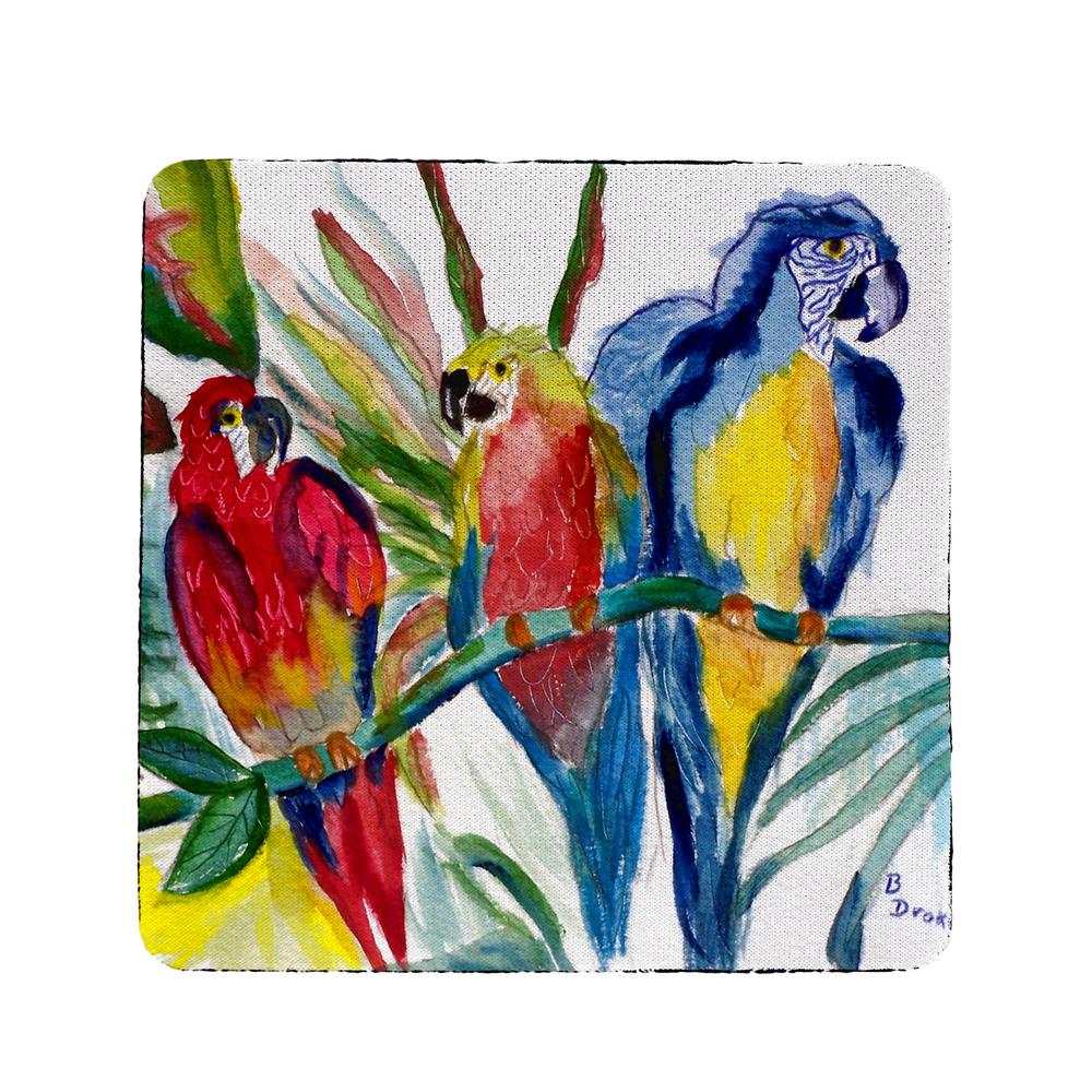 Parrot Family Coaster Set of 4. Picture 1