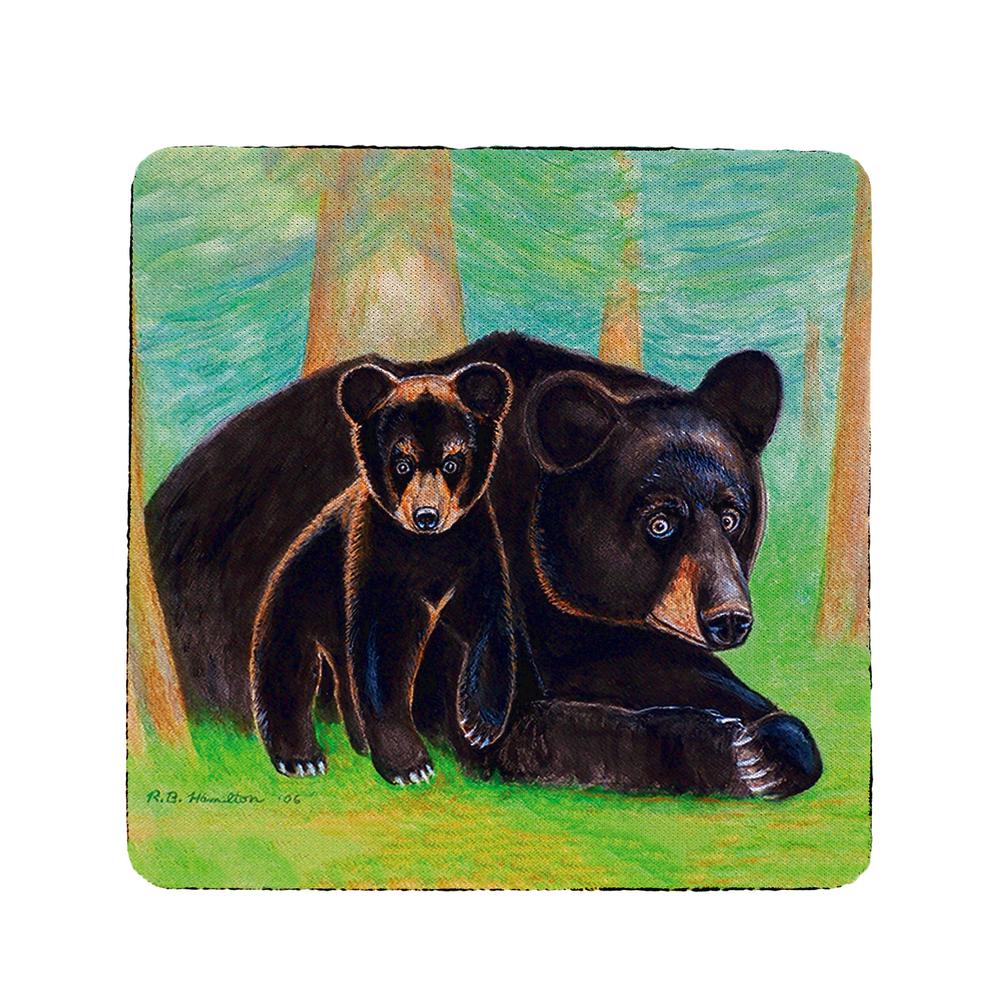 Bear Cub Coaster Set of 4. Picture 1