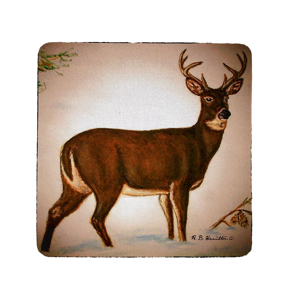 Deer in Snow Coaster Set of 4. Picture 1