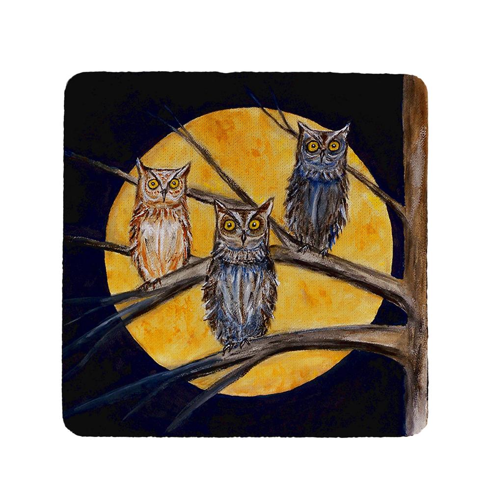 Night Owls Coaster Set of 4. Picture 1
