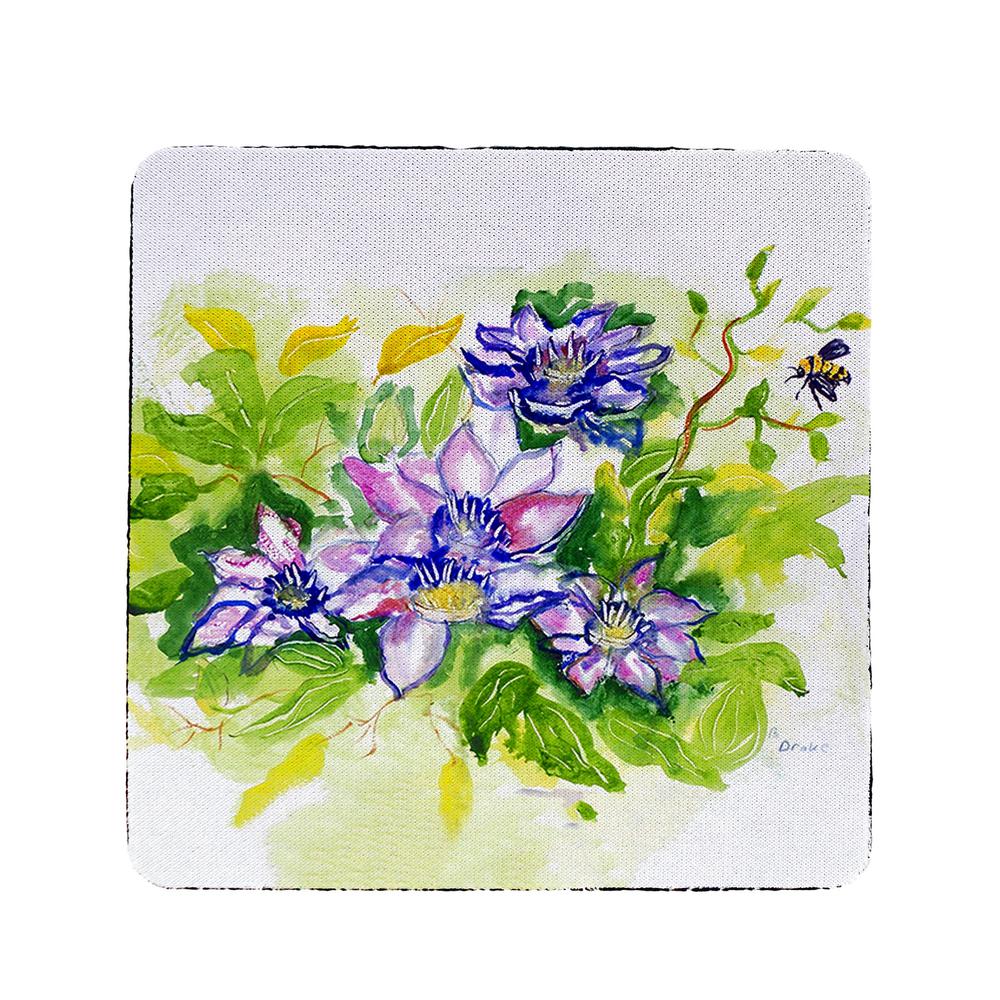 Clematis Coaster Set of 4. Picture 1