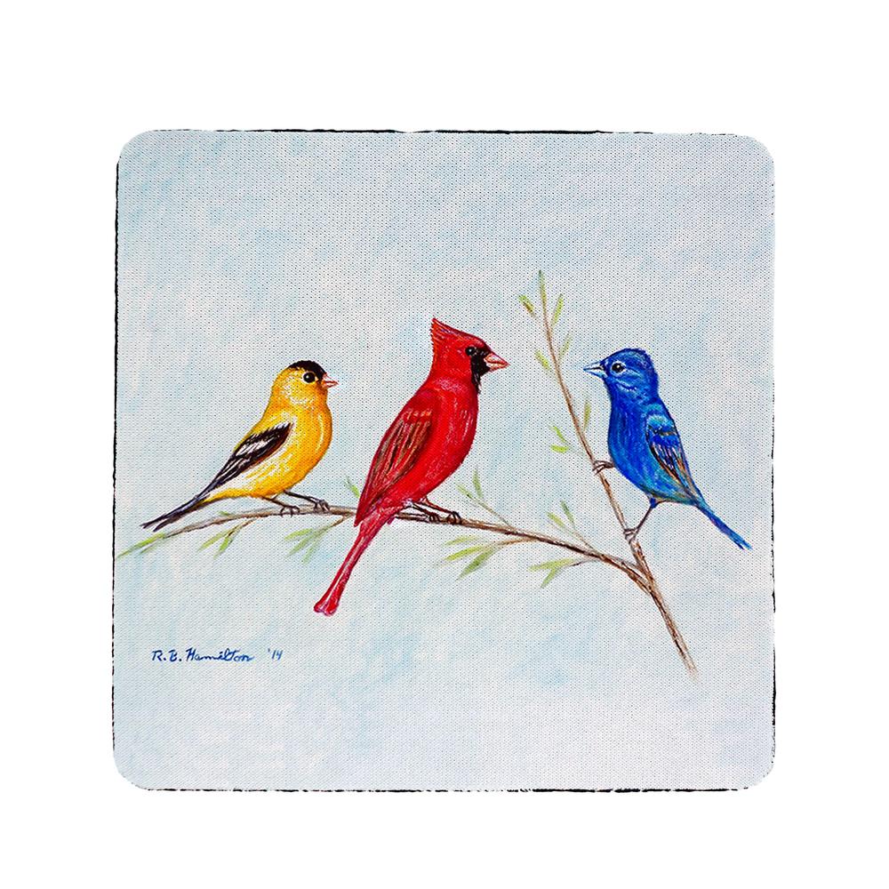 Three Birds Coaster Set of 4. Picture 1