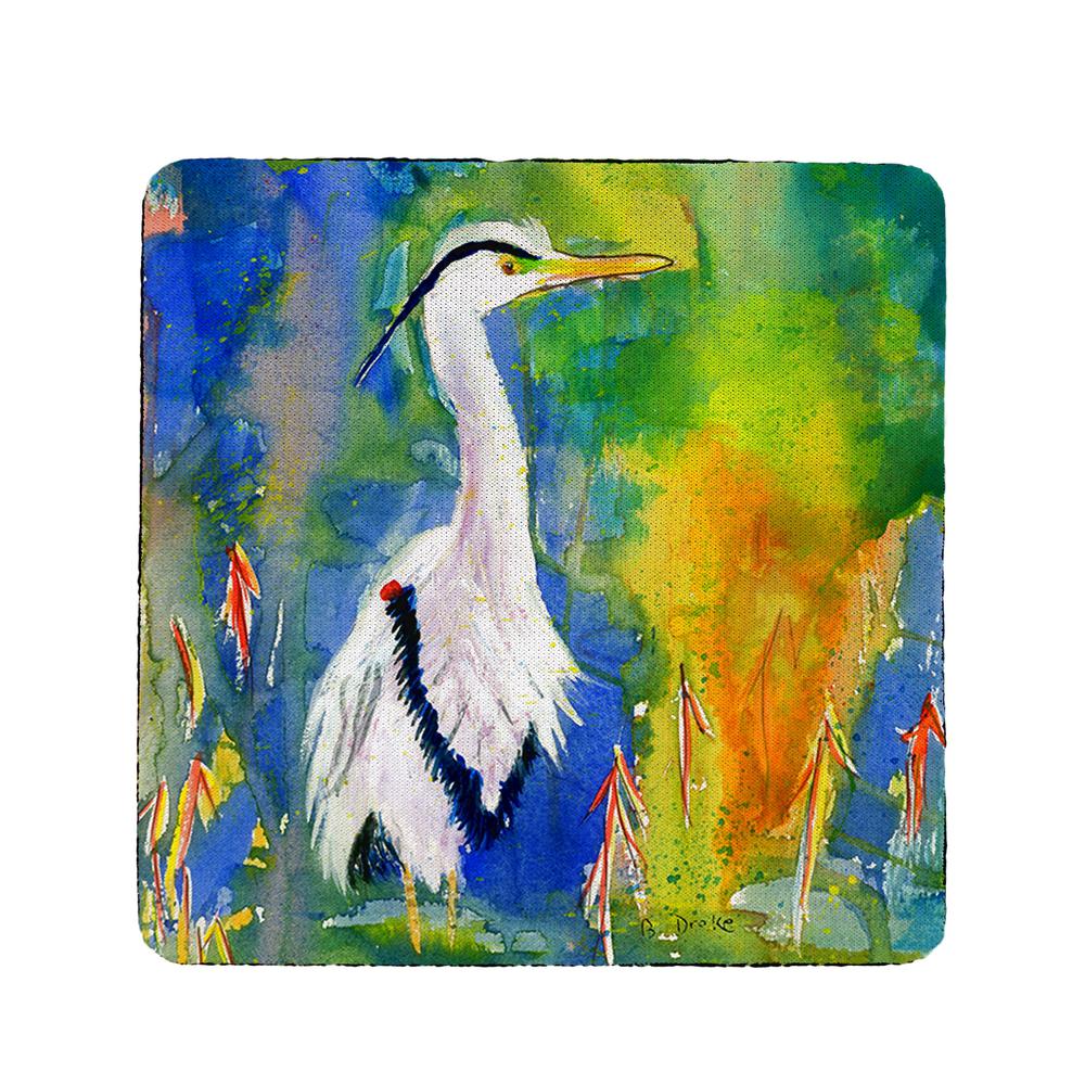 D&B's Blue Heron Coaster Set of 4. Picture 1