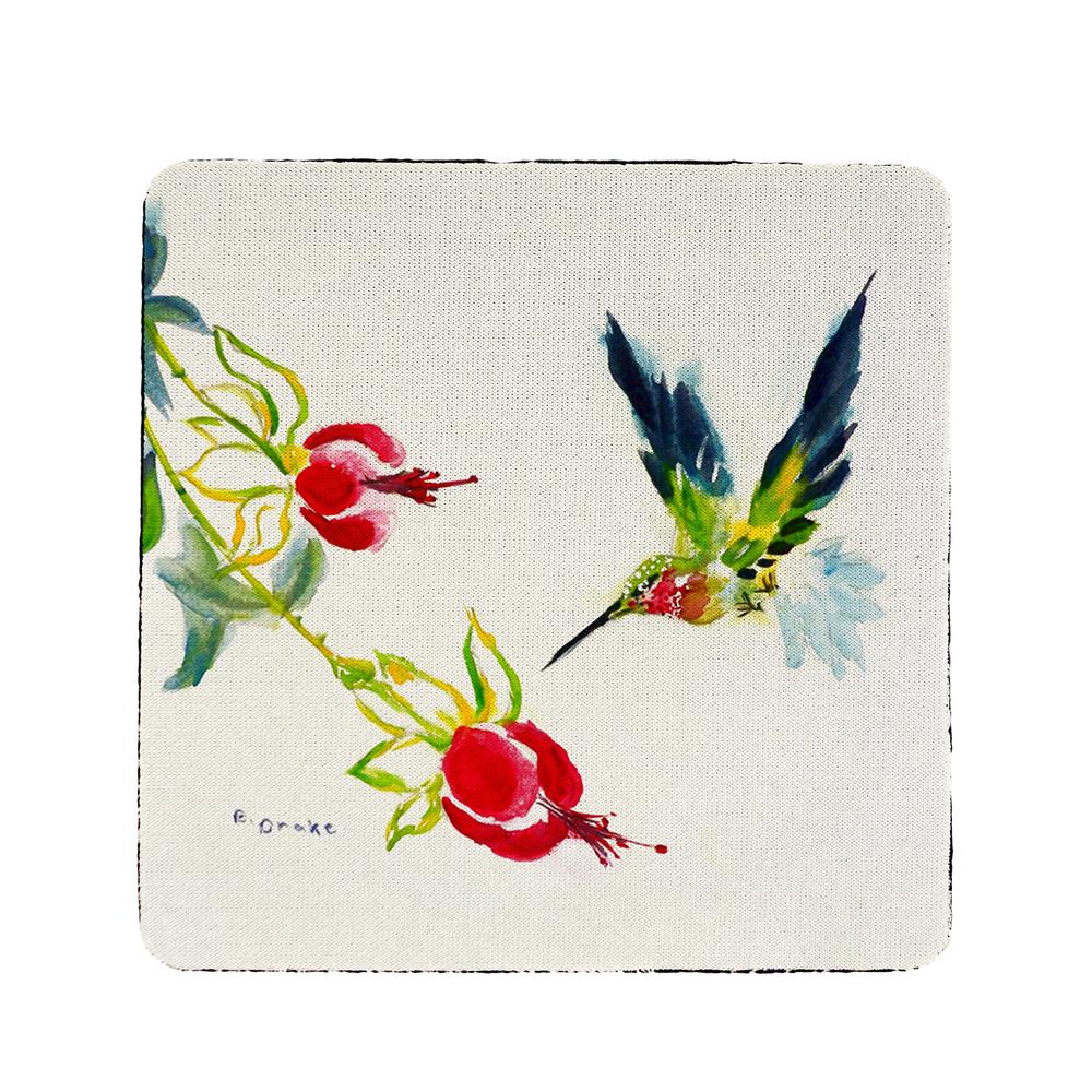 Betsy's Hummingbird Coaster Set of 4. Picture 1