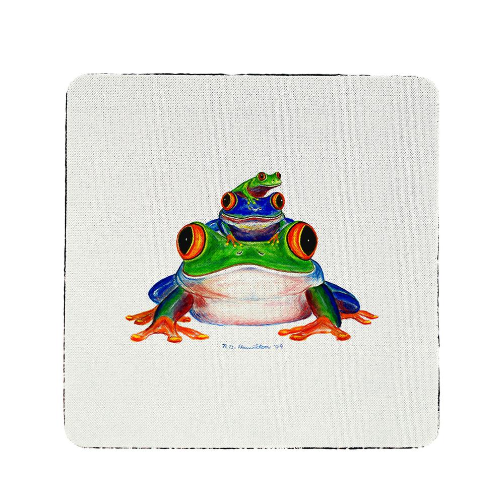 Stacked Frogs Coaster Set of 4. Picture 1