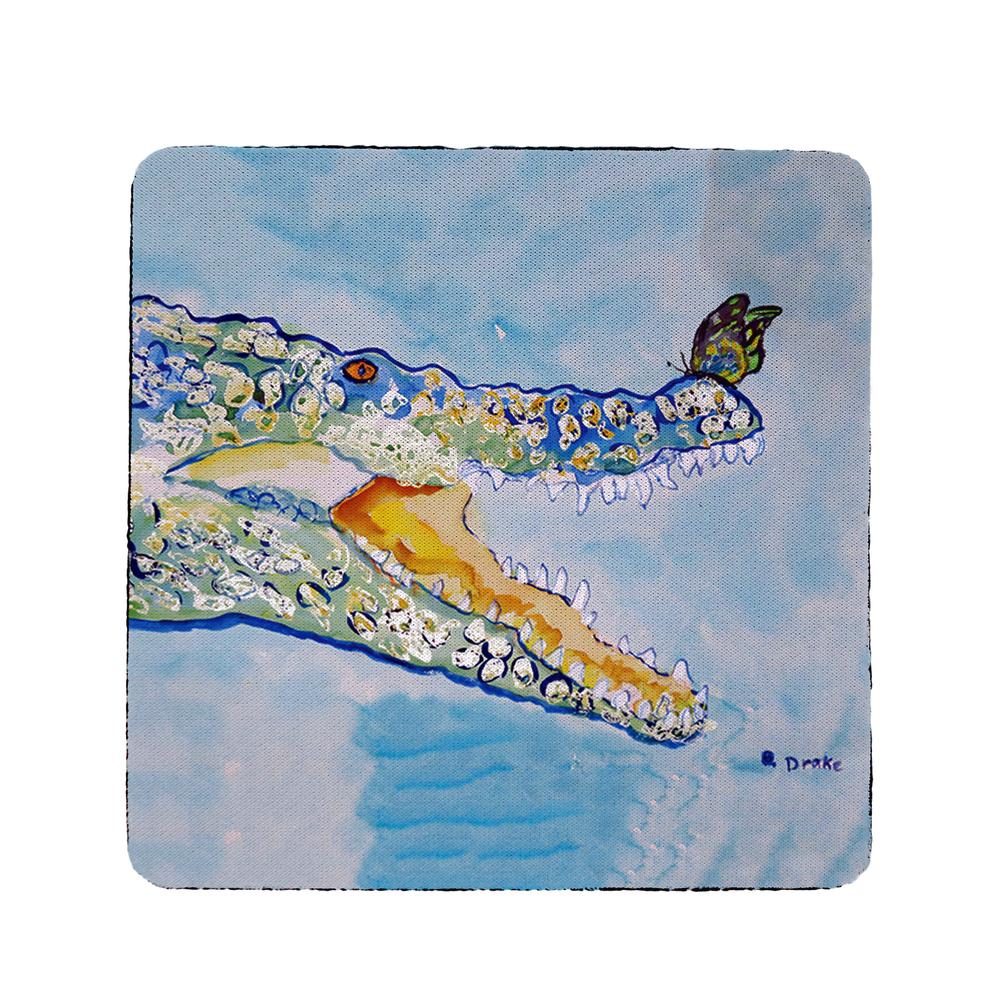 Croc & Butterfly Coaster Set of 4. Picture 1