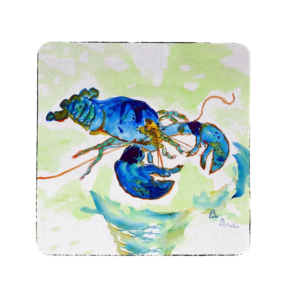 Green Blue Lobster Coaster Set of 4. Picture 1