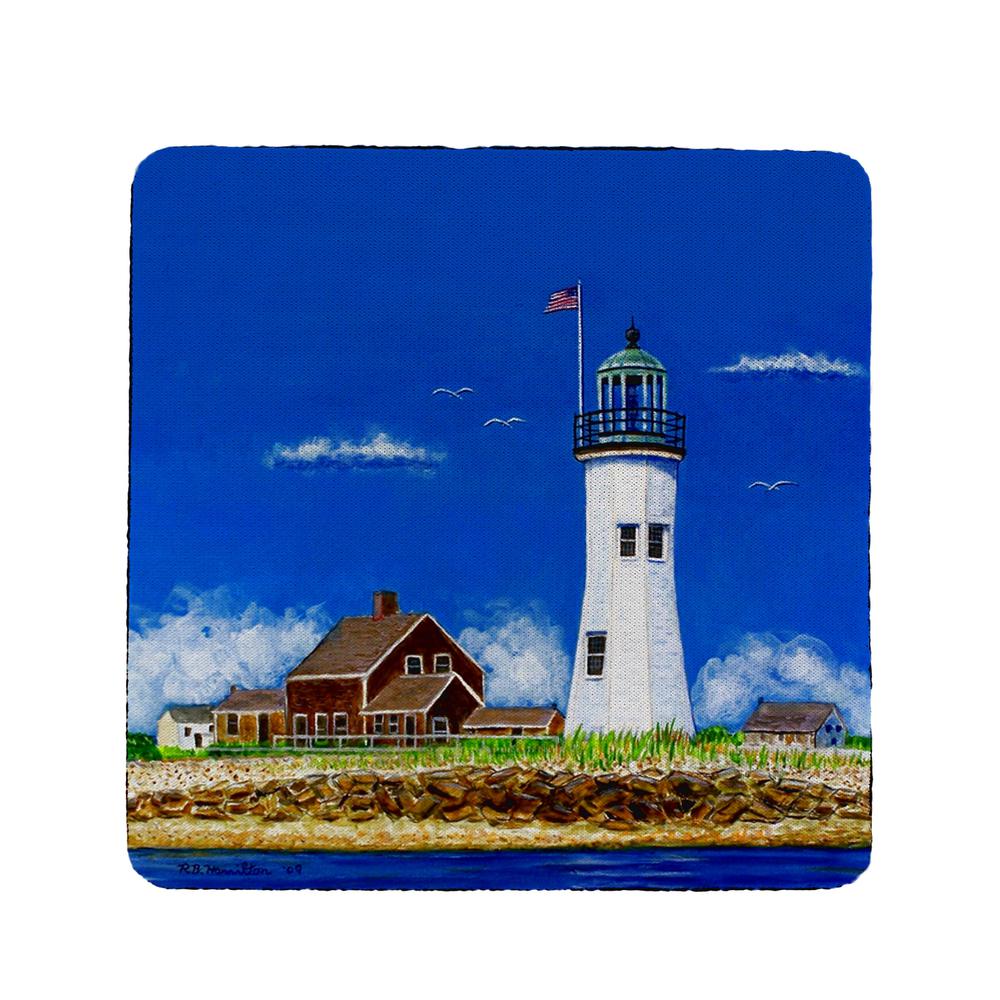 Scituate Lighthouse Coaster Set of 4. Picture 1