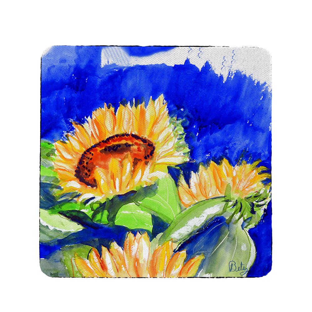 Rising Sunflower Coaster Set of 4. Picture 1