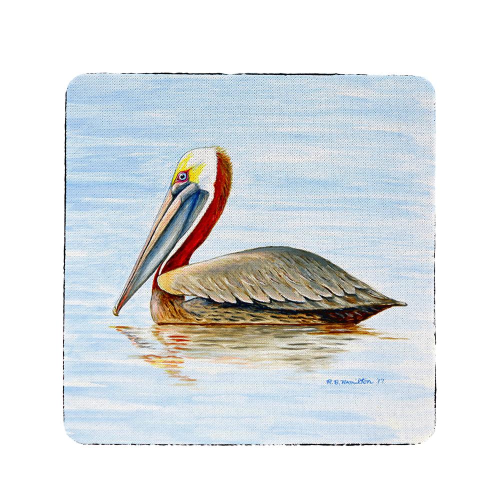 Summer Pelican Coaster Set of 4. Picture 1