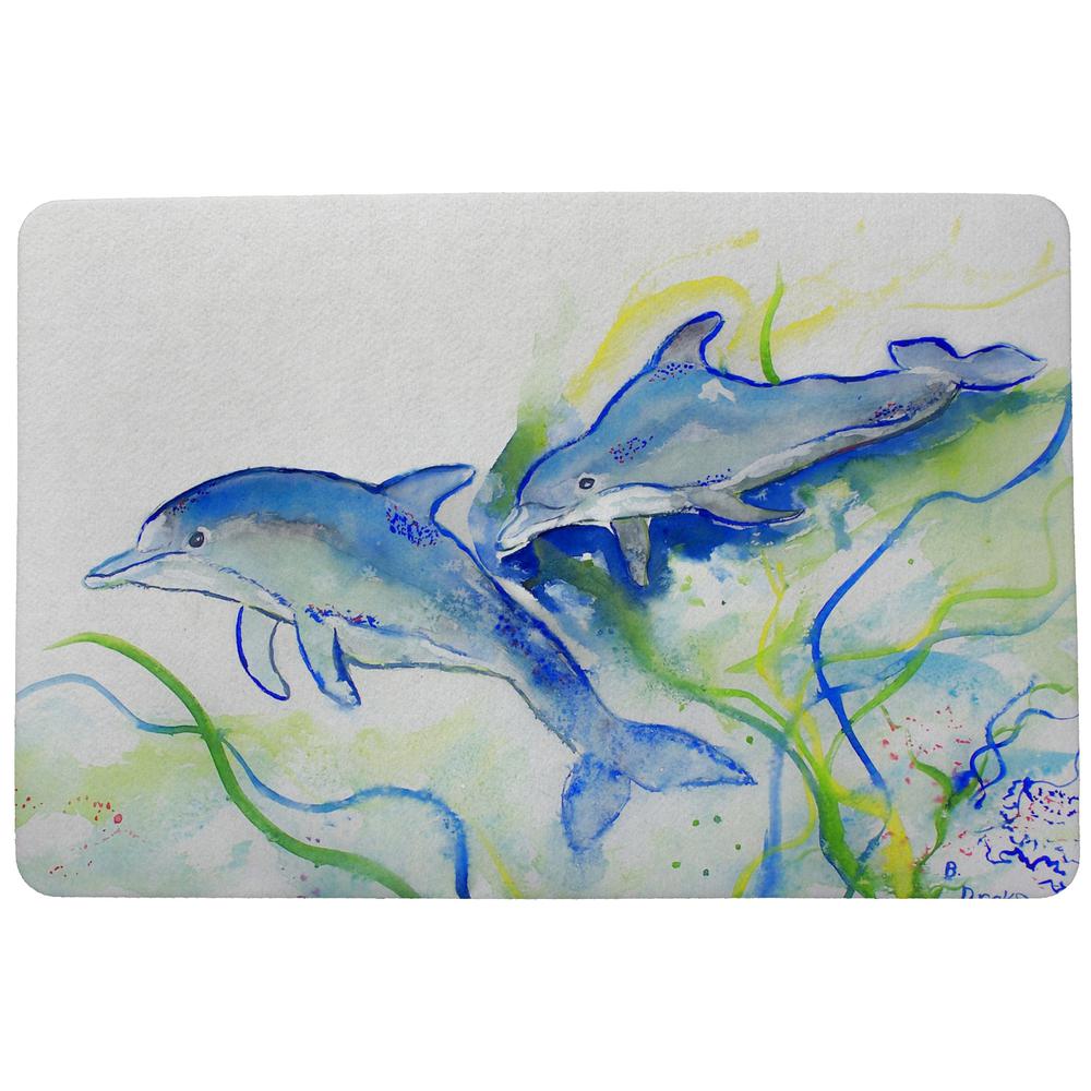 Betsy's Dolphins Door Mat 18x26. Picture 1