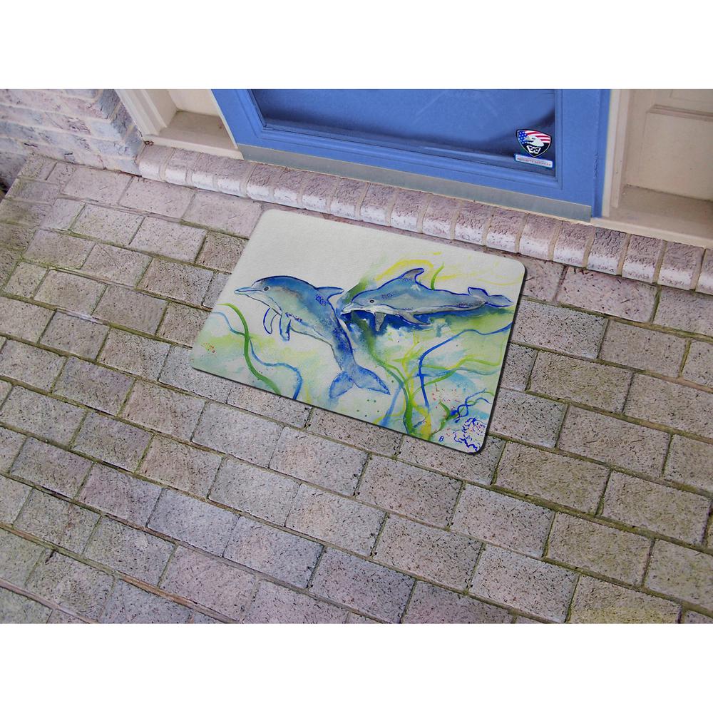 Betsy's Dolphins Door Mat 18x26. Picture 2