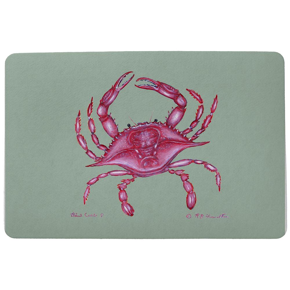 Pink Crab Door Mat 18x26. Picture 1