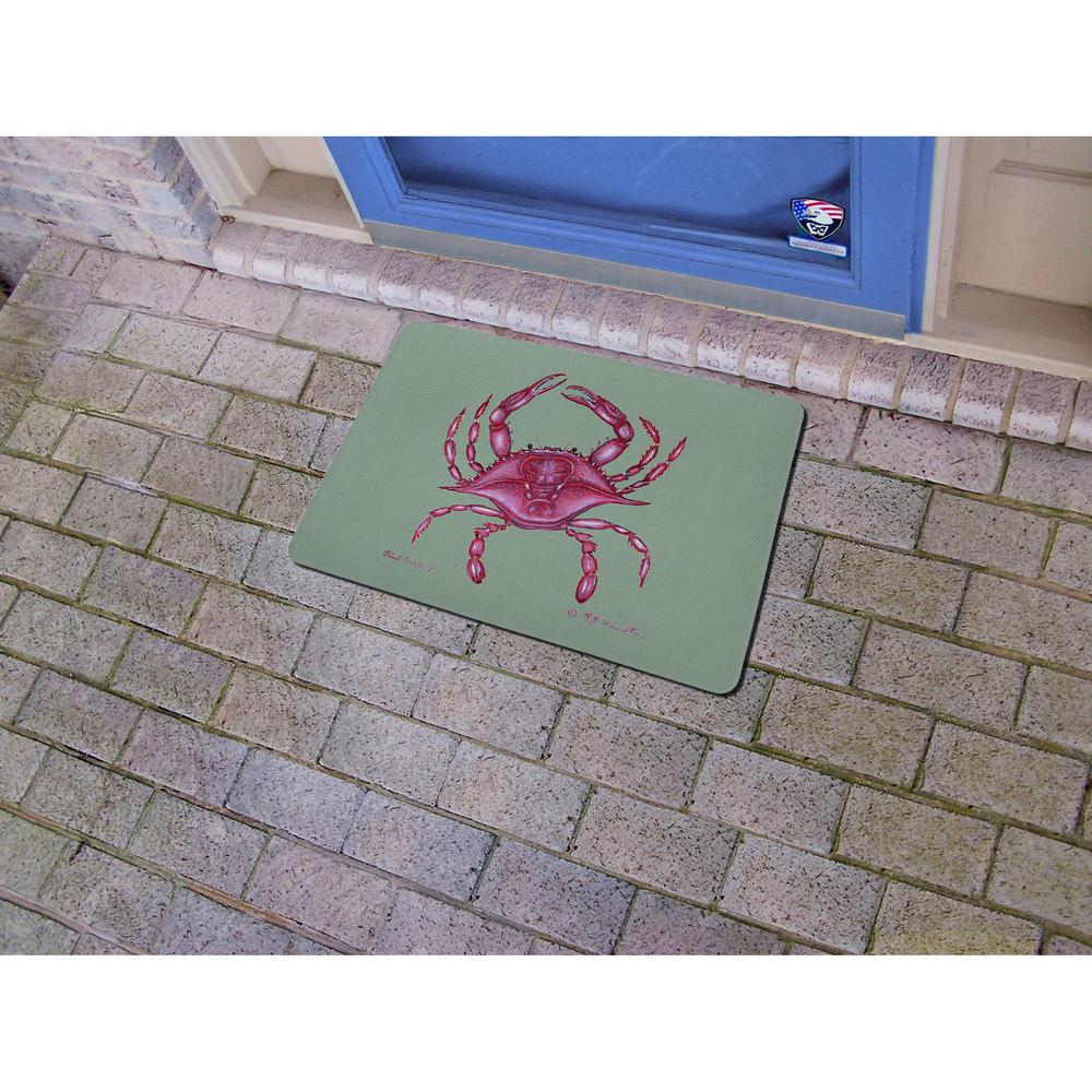 Pink Crab Door Mat 18x26. Picture 2