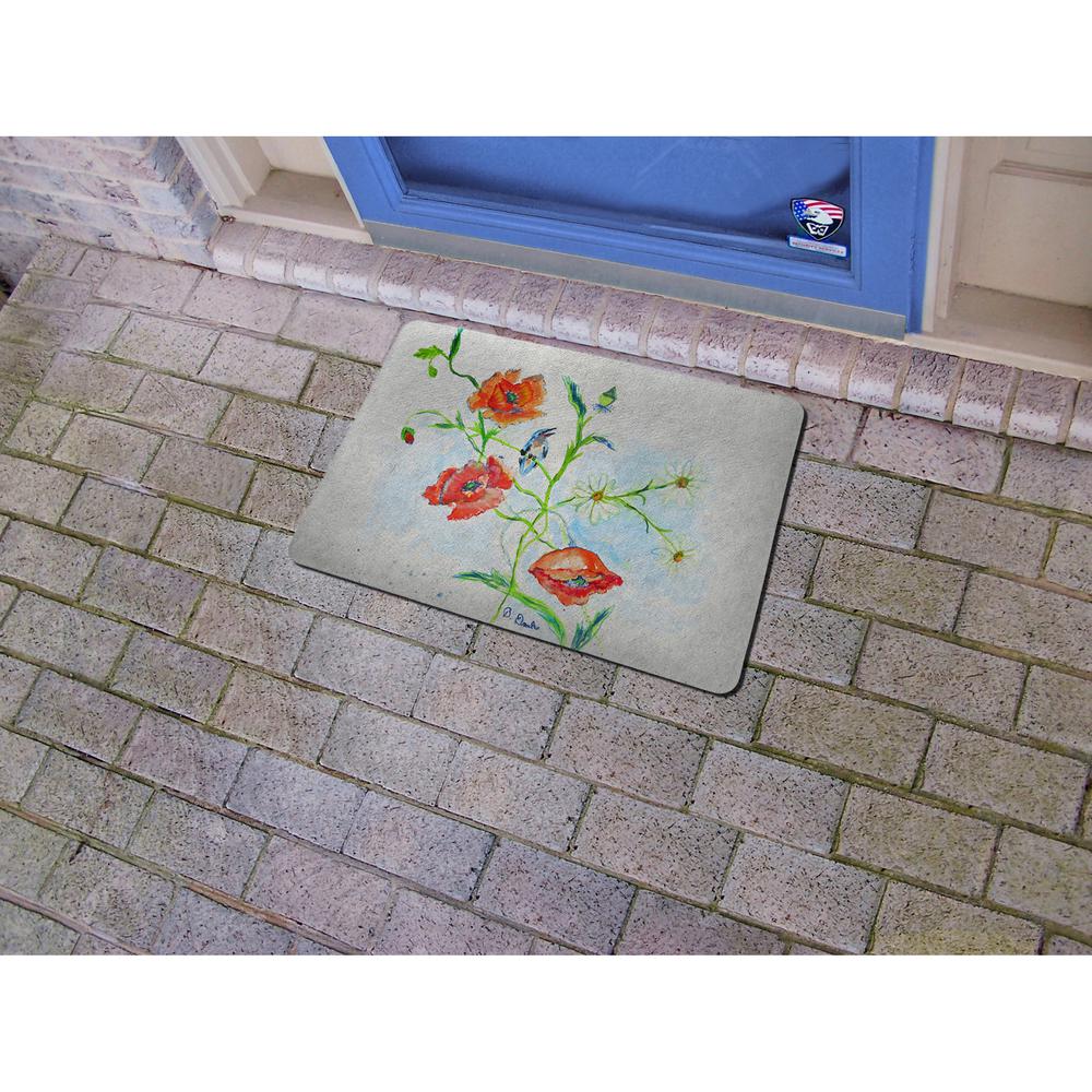 Poppies & Daisies Door Mat 18"x26". Picture 2