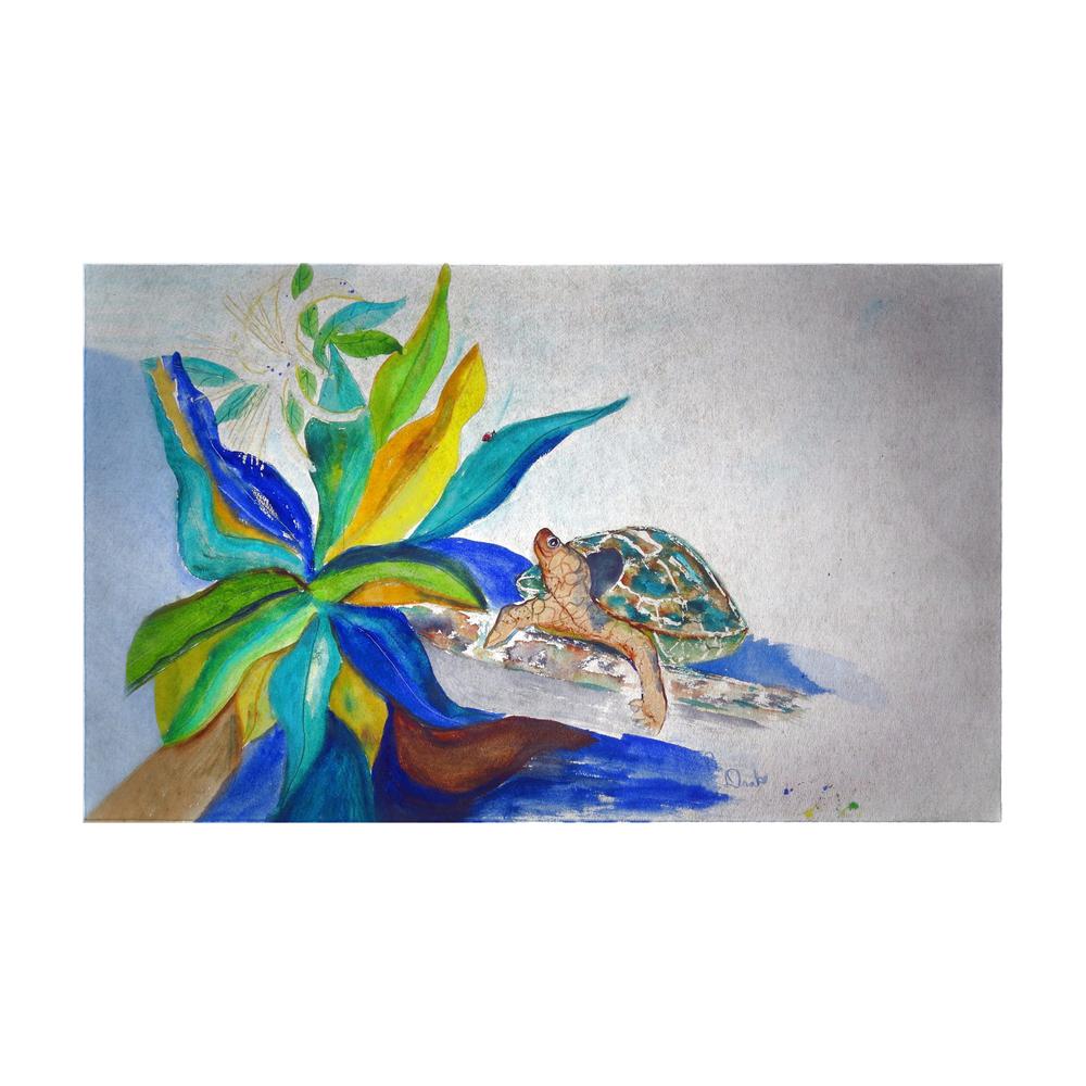 Turtle & Lily Door Mat Large 30"x50". Picture 1