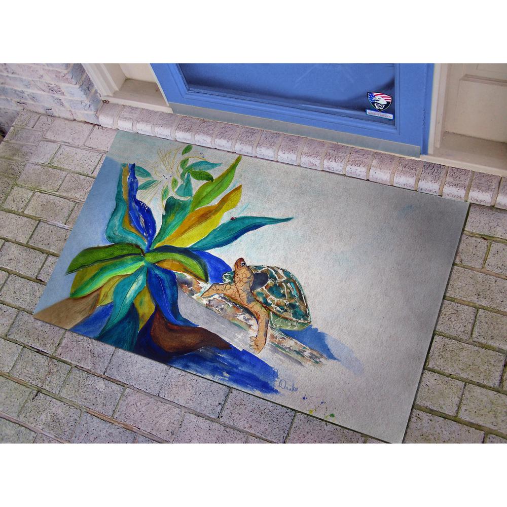Turtle & Lily Door Mat Large 30"x50". Picture 2