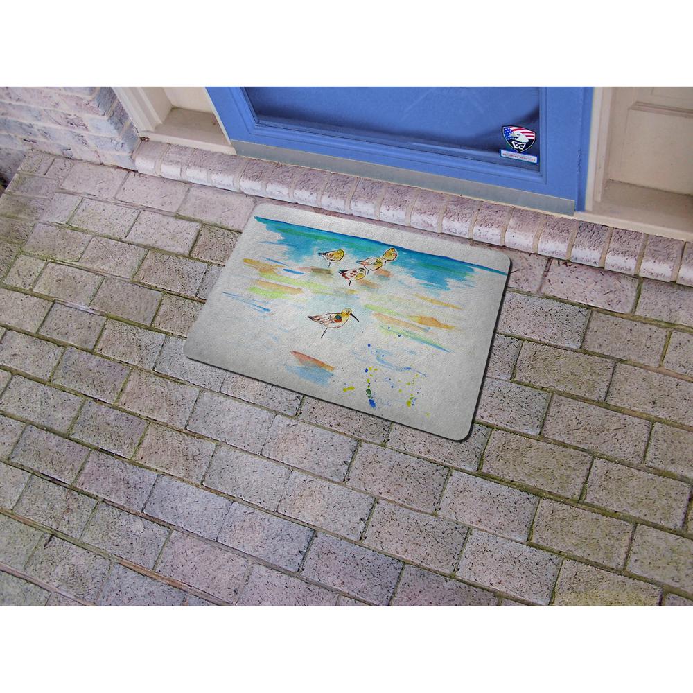 Five Sanderlings Door Mat 18"x26". Picture 2