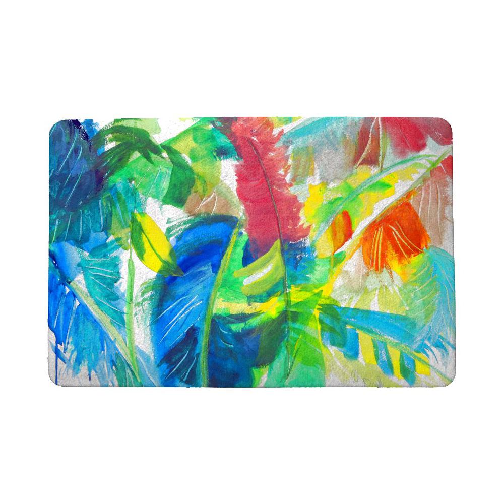Abstract Palms Door Mat 18x26. Picture 1