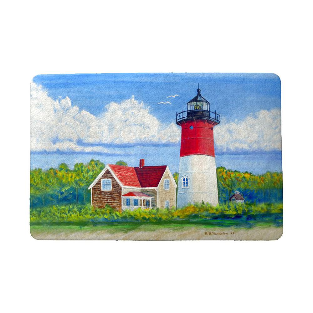 Nauset Lighthouse, Cape Cod, MA Door Mat 18x26. Picture 1