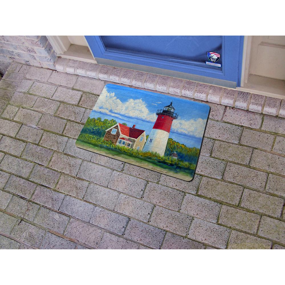 Nauset Lighthouse, Cape Cod, MA Door Mat 18x26. Picture 2