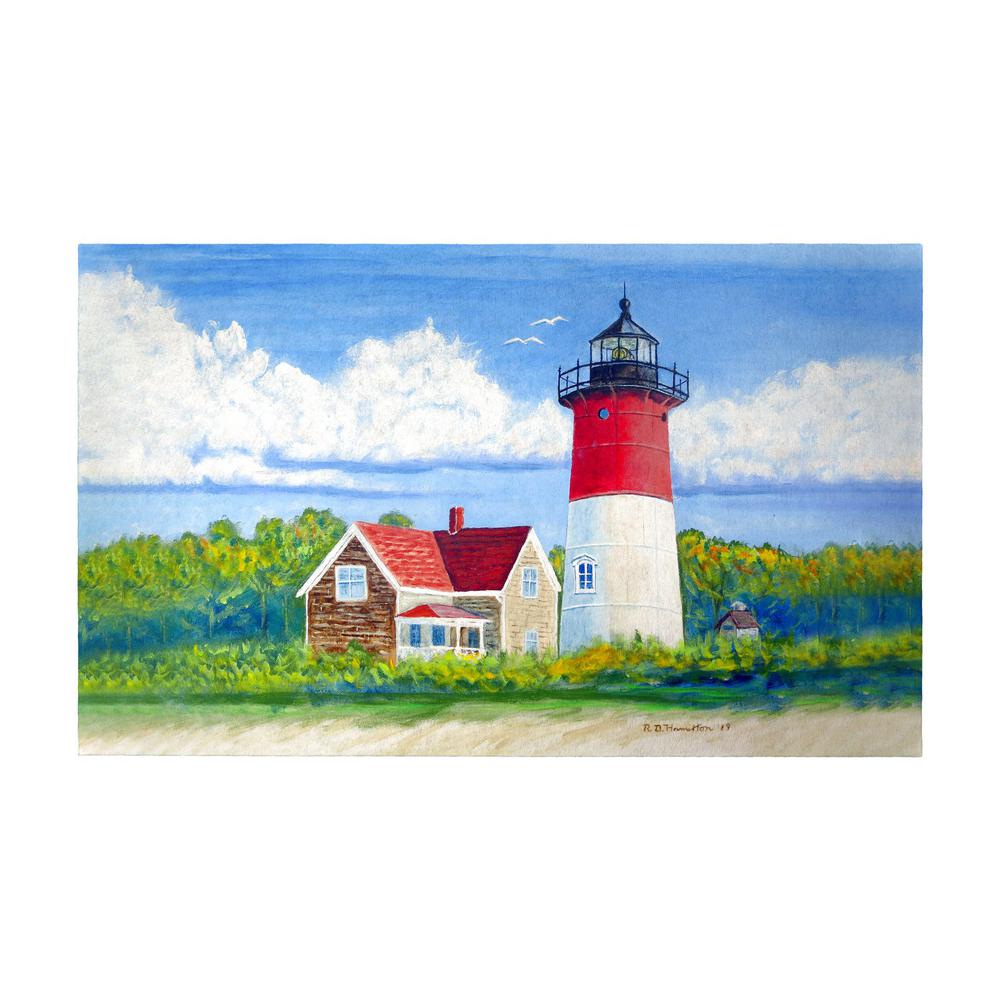 Nauset Lighthouse, Cape Cod, MA Door Mat 30x50. Picture 1