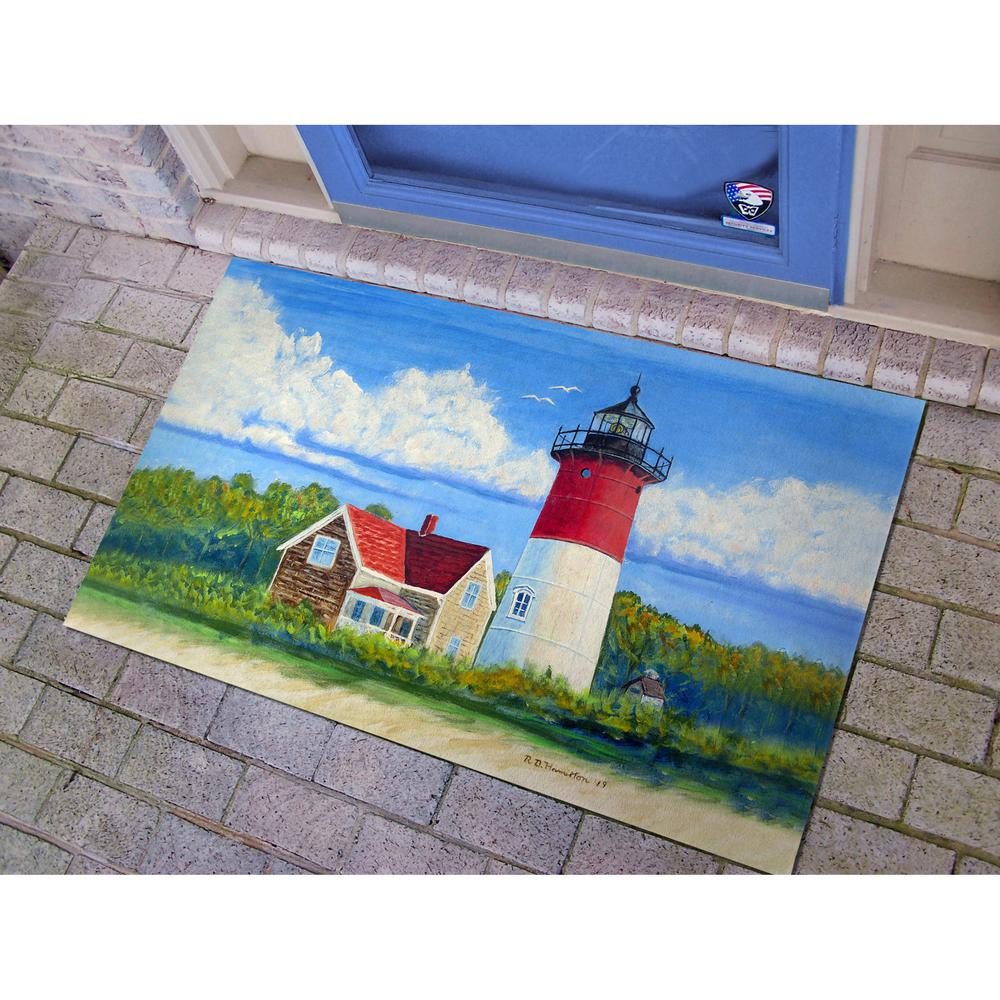 Nauset Lighthouse, Cape Cod, MA Door Mat 30x50. Picture 2
