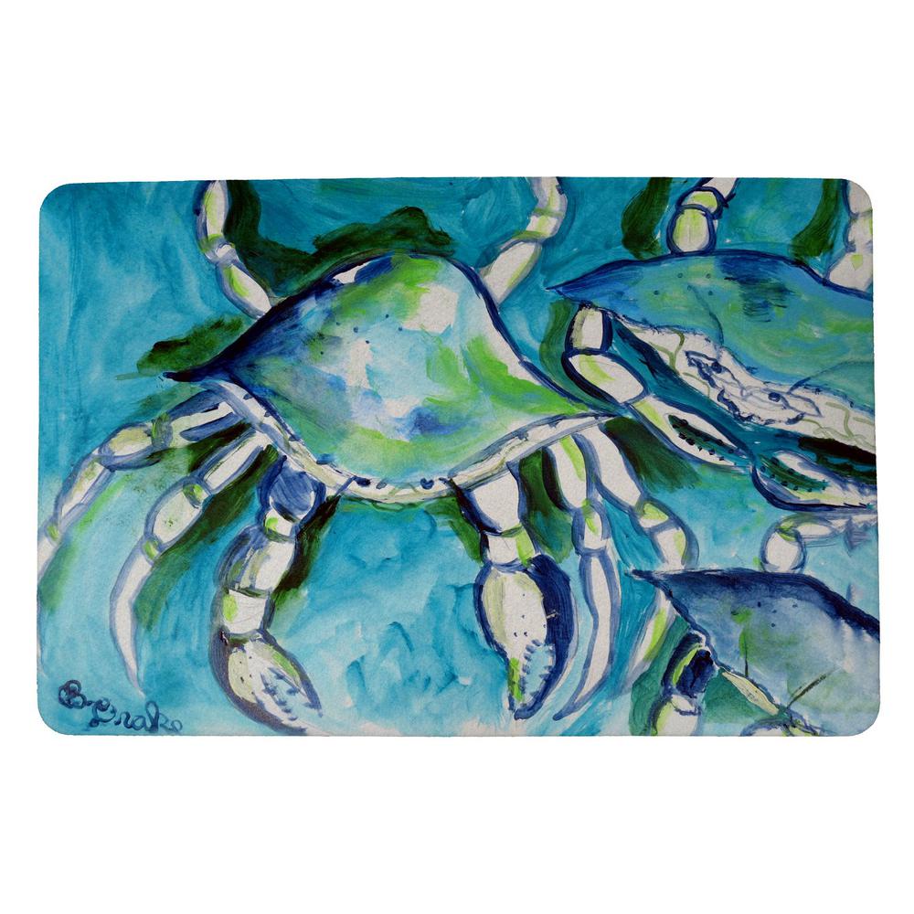 White Crabs Door Mat 18x26. Picture 1