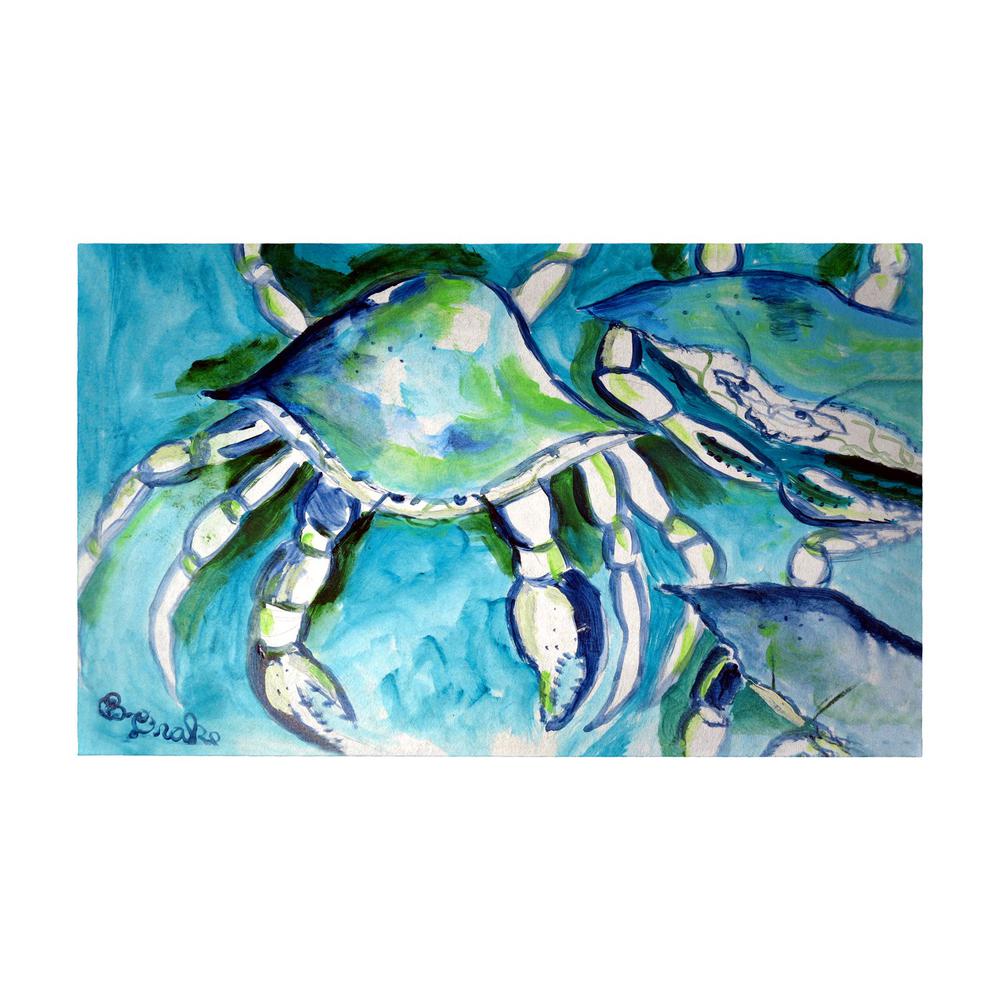 White Crabs Door Mat 30x50. Picture 1