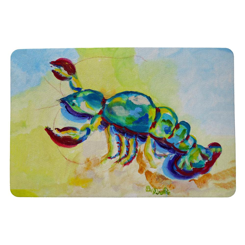 Colorful Lobster Door Mat 18x26. Picture 1