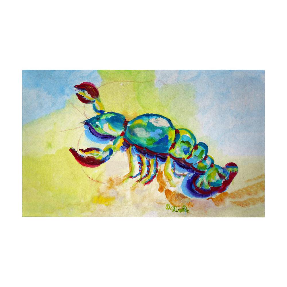 Colorful Lobster Door Mat 30x50. Picture 1