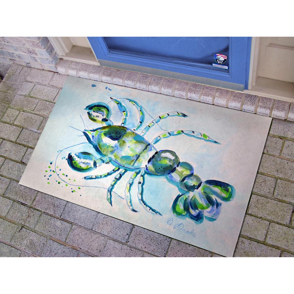 Blue Crayfish Door Mat 30x50. Picture 2