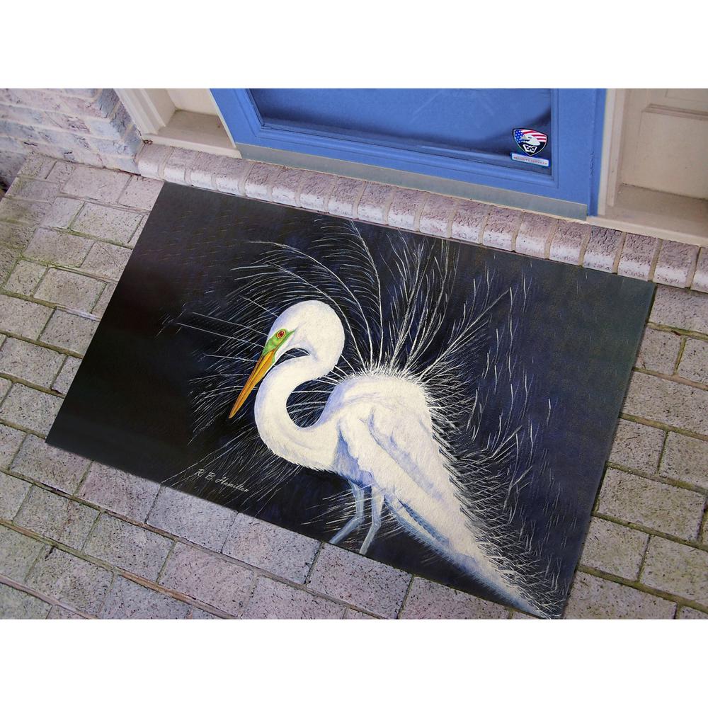 Breeding Egret Door Mat 30x50. Picture 2