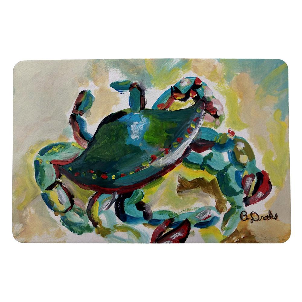 Colorful Crab Door Mat 18x26. Picture 1