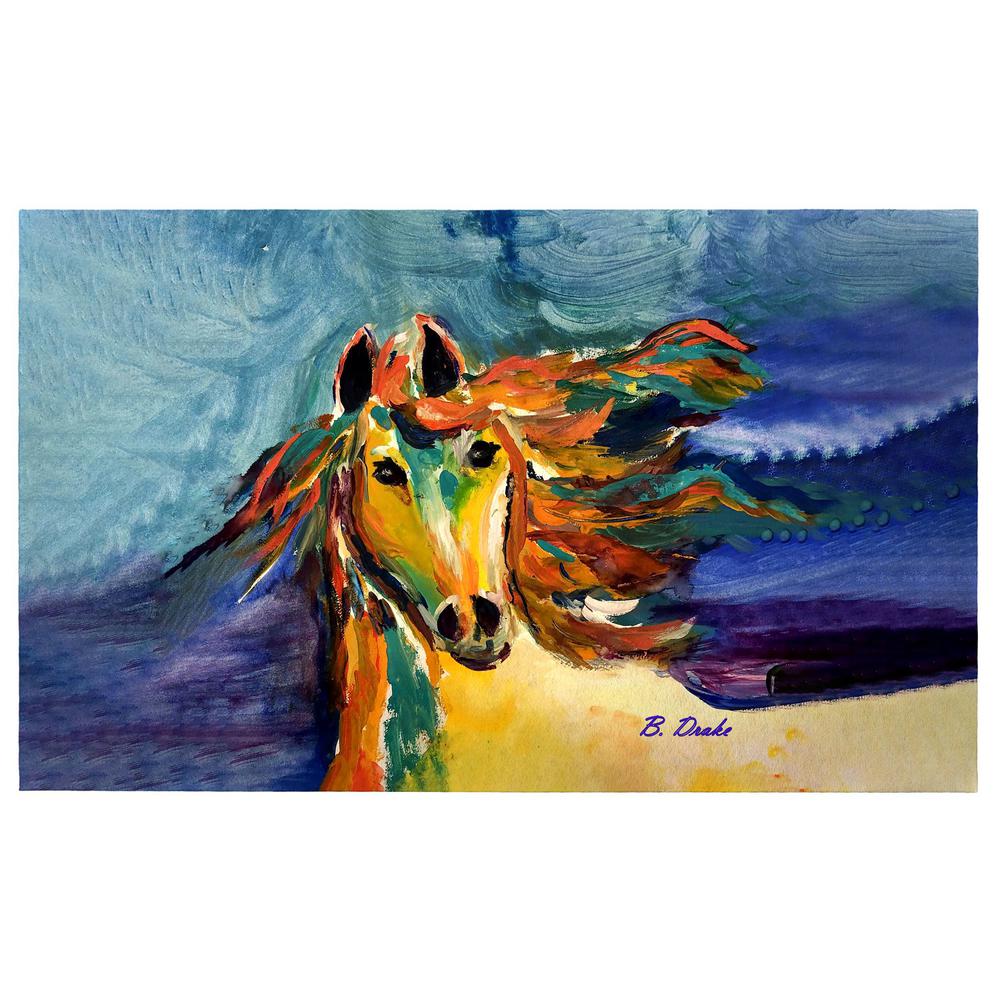 Colorful Horse Door Mat 30x50. Picture 1