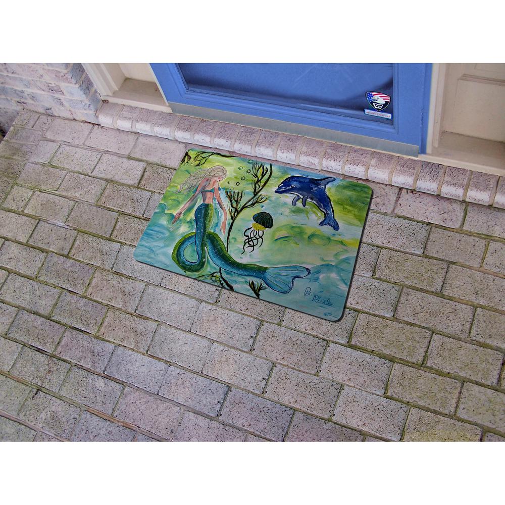 Mermaid and Jellyfish Small Door Mat. Picture 2