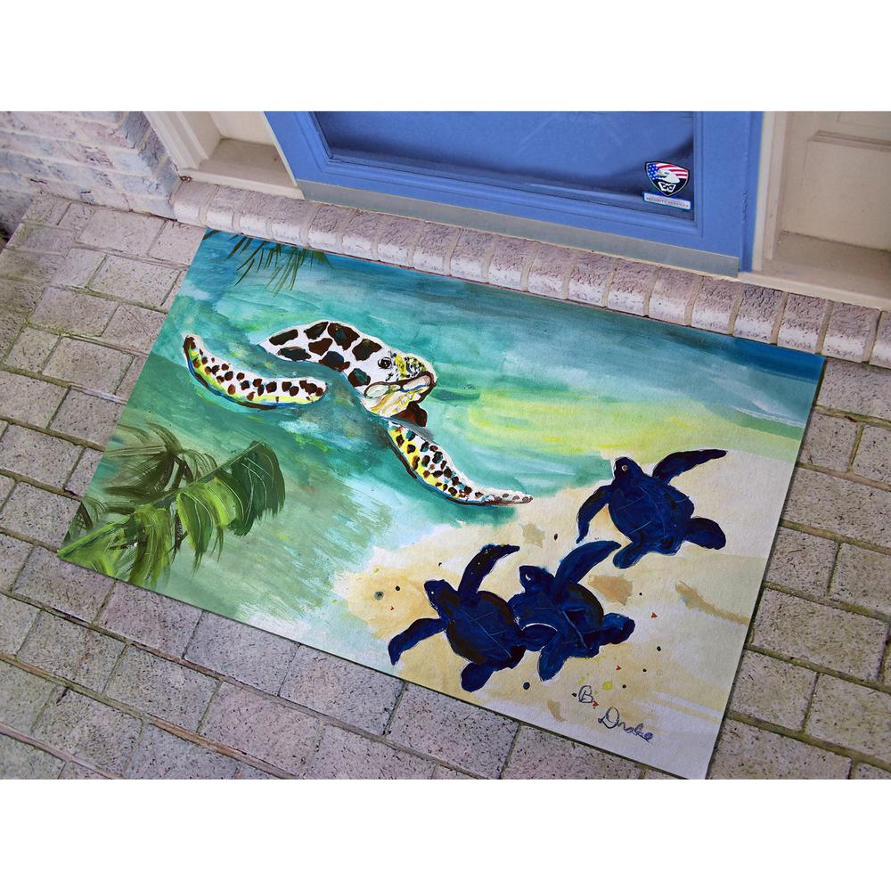 Sea Turtle and Babies Large Door Mat. Picture 2