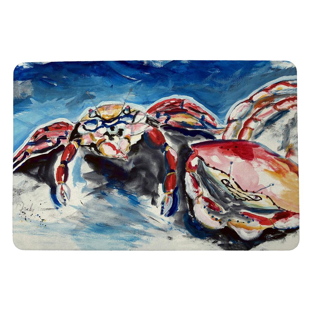 Two Red Crabs Small Door Mat. Picture 1