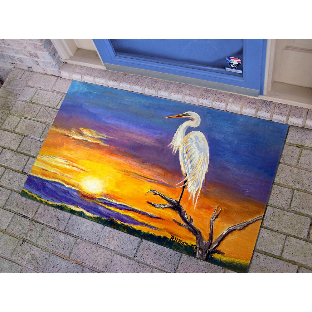 Egret Sunset Door Mat 30x50. Picture 2