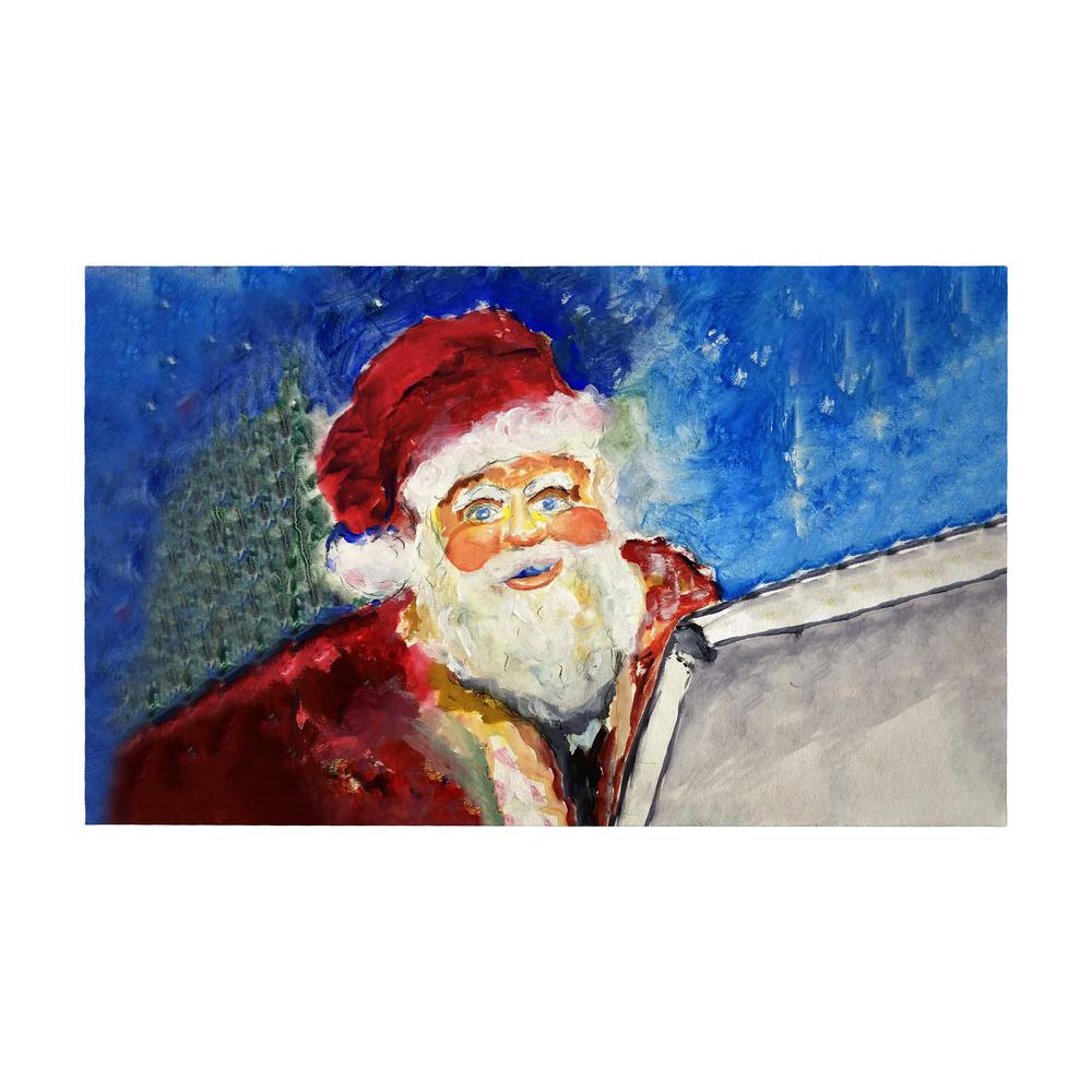 Santa's List Door Mat 30x50. Picture 1