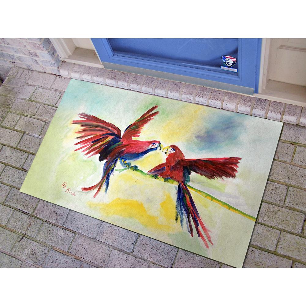 Parrot Gossip Door Mat 30x50. Picture 2