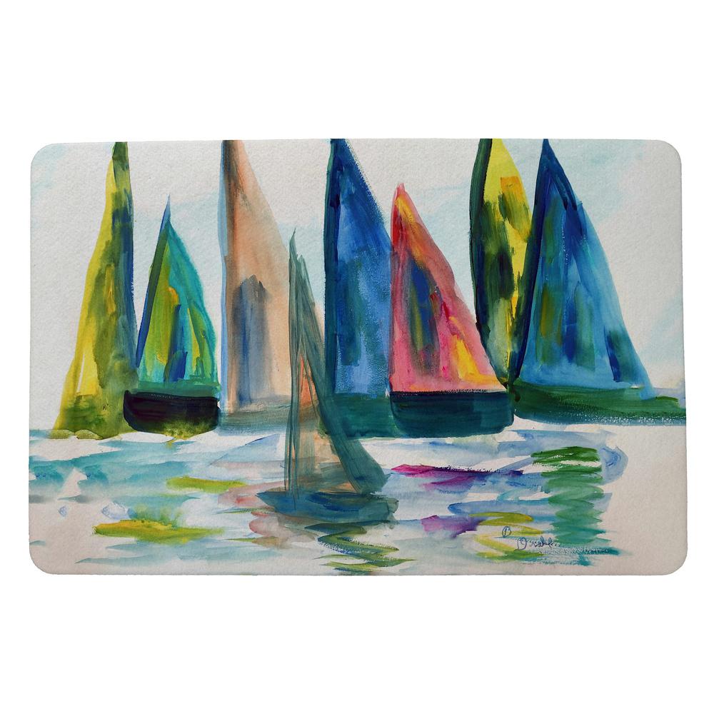 Sail With The Crowd Door Mat 18x26. Picture 1