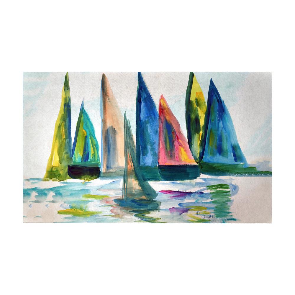Sail With The Crowd Door Mat 30x50. Picture 1