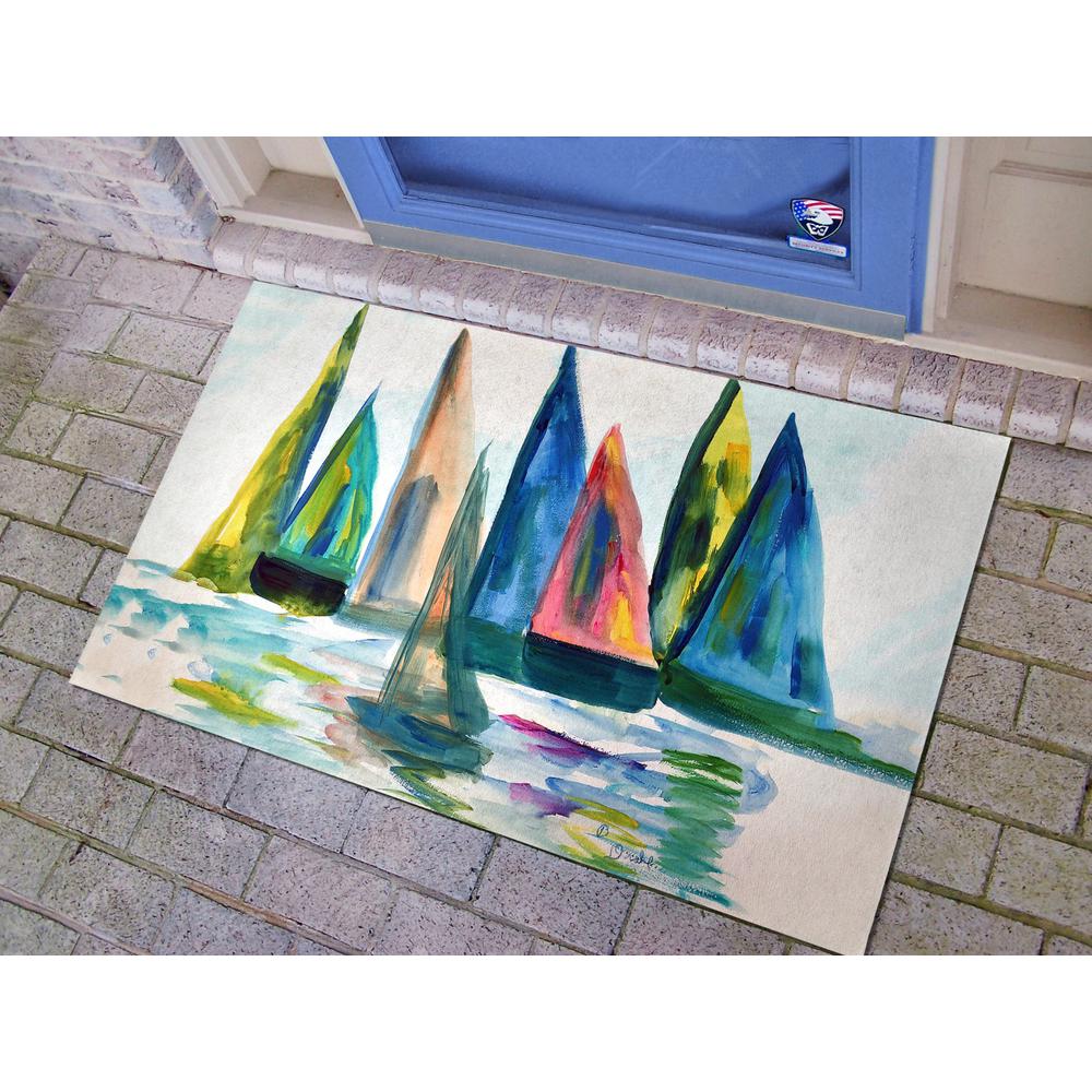 Sail With The Crowd Door Mat 30x50. Picture 2