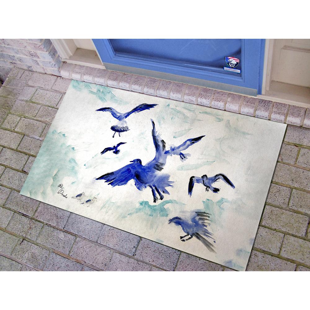 Flocking Gulls Door Mat 30x50. Picture 2