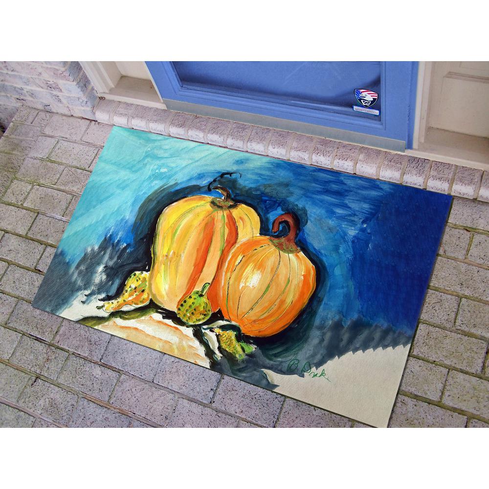 Two Pumpkins Door Mat 30x50. Picture 2