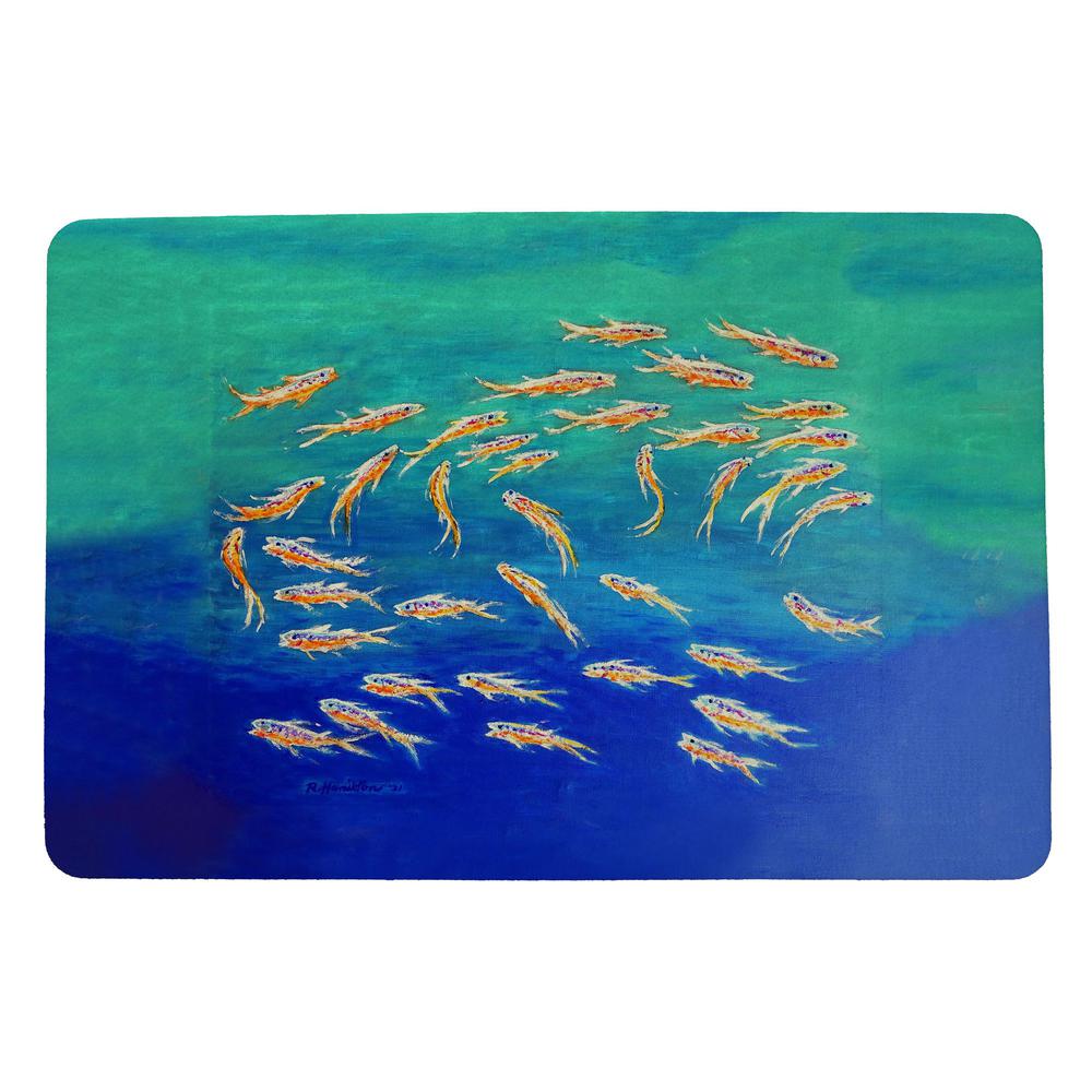 Schooling Fish Door Mat 18x26. Picture 1
