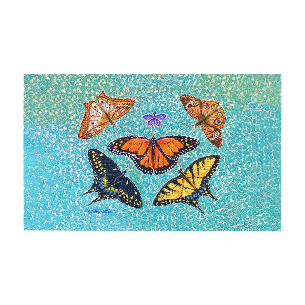 Butterfly Arrangement Door Mat 30x50. Picture 1