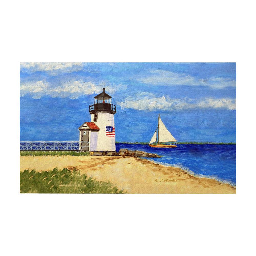 Brant Point Lighthouse, MA Door Mat 30x50. Picture 1